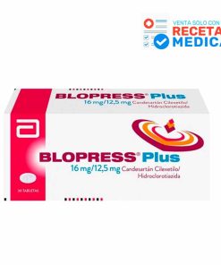 BLOPRESS PLUS 16 MG/12.5 MG X 30 TABL NO FRACCIONAR