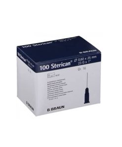Aguja 23G Hipodérmica Braun 0,60x25mm Caja de 100 Uds.
