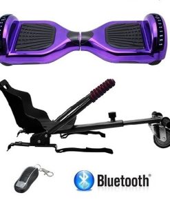 Hoverboard Con Silla 6.5 Pulgadas Morado Metalizado