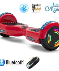 Hoverboard Rojo 6.5 Pulgadas Con Mando y Bluetooth