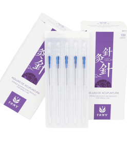 Aguja Acupuntura 0,25x40mm con tubo (100uds)