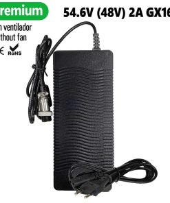 Cargador premium 54,6V 2A (conector 3 Pines GX16)