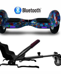 Hoverboard con Silla 10 Pulgadas Skull Azul Pro Edition