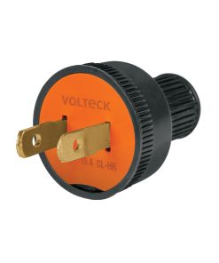 2 Clavijas no polarizadas redondas de PVC, Volteck