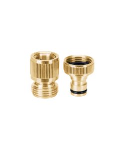 Conector 3/4″ rápido de latón grifo-manguera sistema click