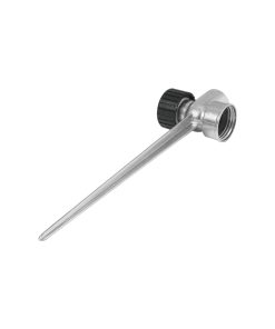 Estaca metálica universal 8″ dos vías, para aspersor, Truper