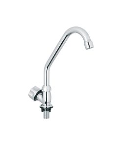 Llave individual para fregadero, ABS, cuello corto, Basic