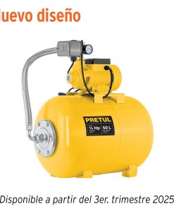 Equipo hidroneumático 50L, bomba periférica 1/2 HP, Pretul
