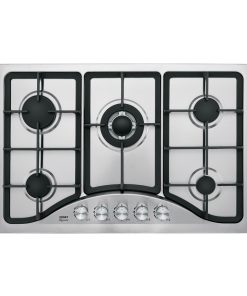 Parrilla gas empotrable 75cm, 5 quem, acero inox, Riviera